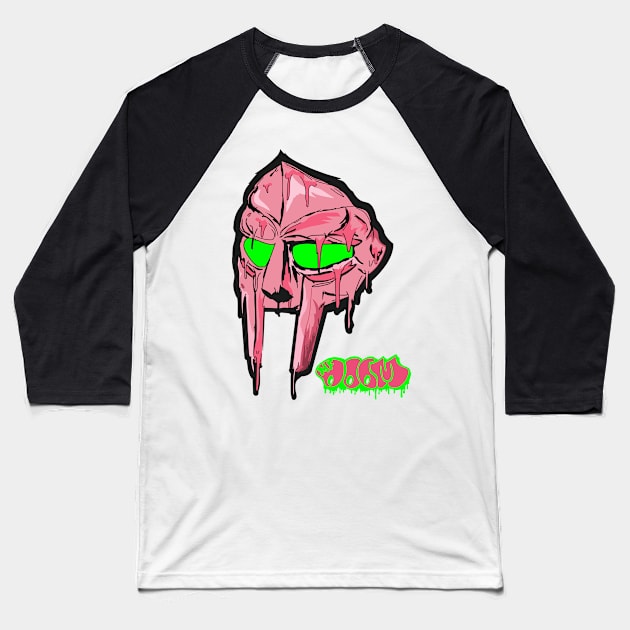 Mf Doom Baseball T-Shirt by Litaru